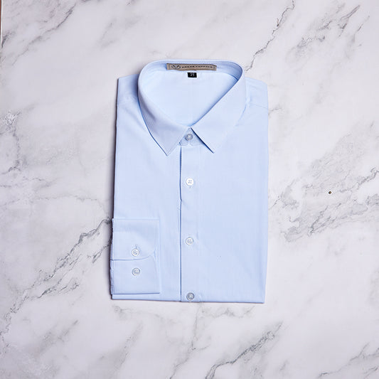 淺藍色斜紋恤衫 UY-E51