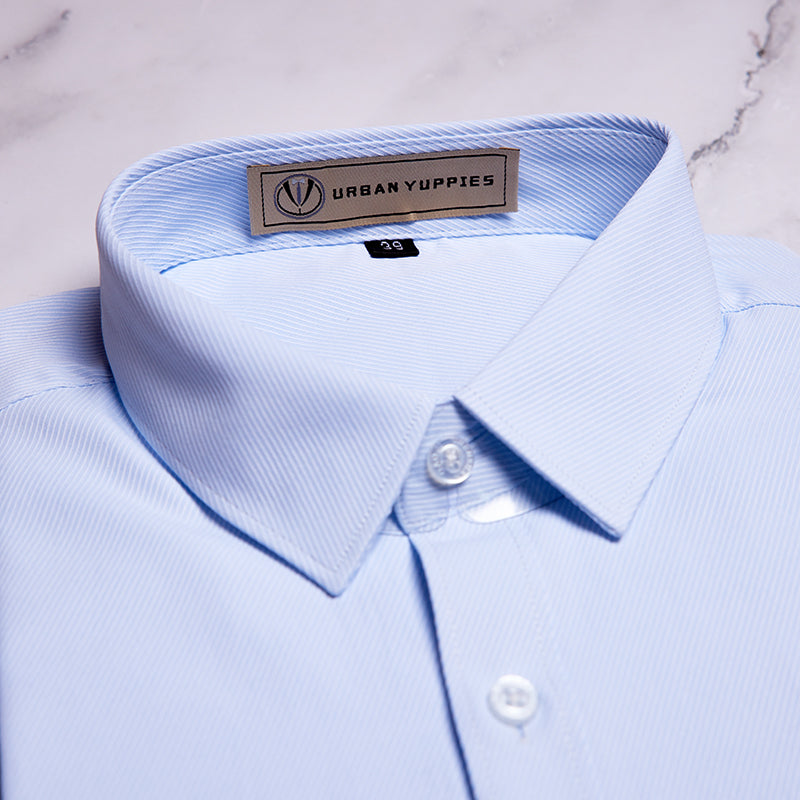 淺藍色斜紋恤衫 UY-E51