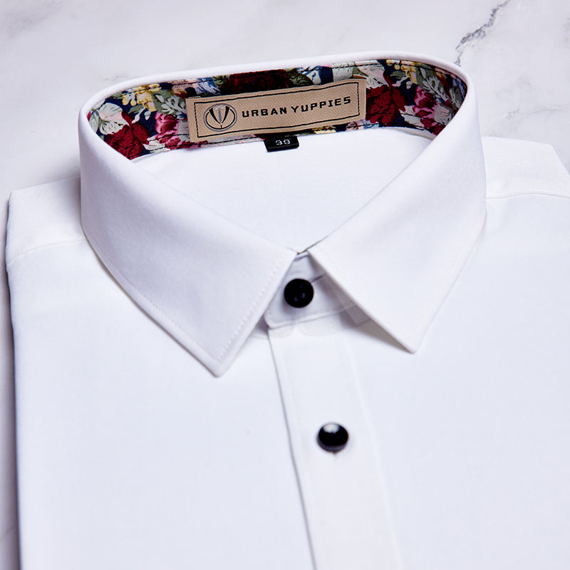 米白色免熨恤衫 UY-F1